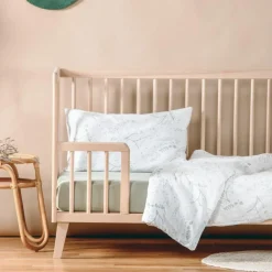 Housse de couette en coton bio Yukari Tilleul (75 x 120 cm)