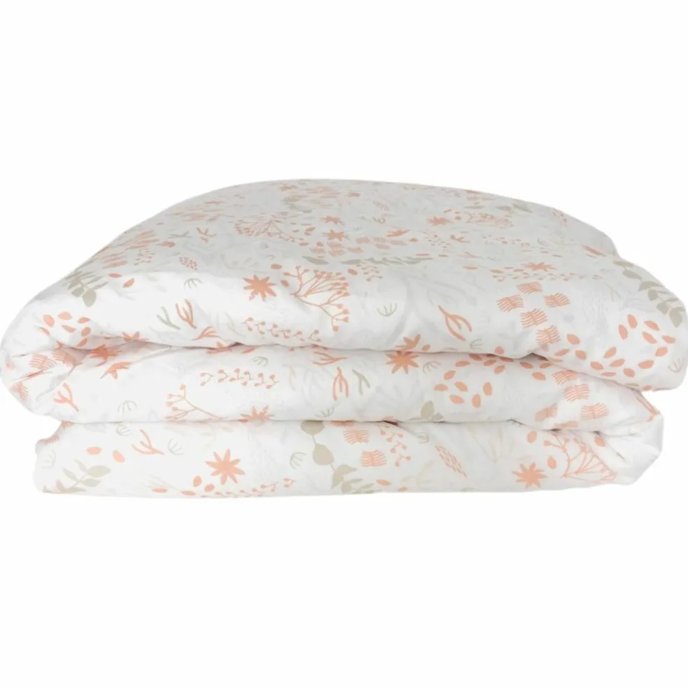 Housse de couette en coton bio Yukari Peach (75 x 120 cm)