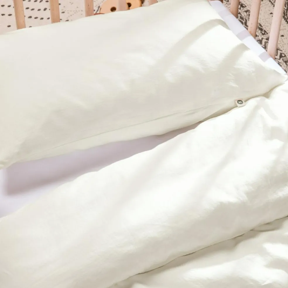 Housse de couette pur coton Ecru (100 x 140 cm)