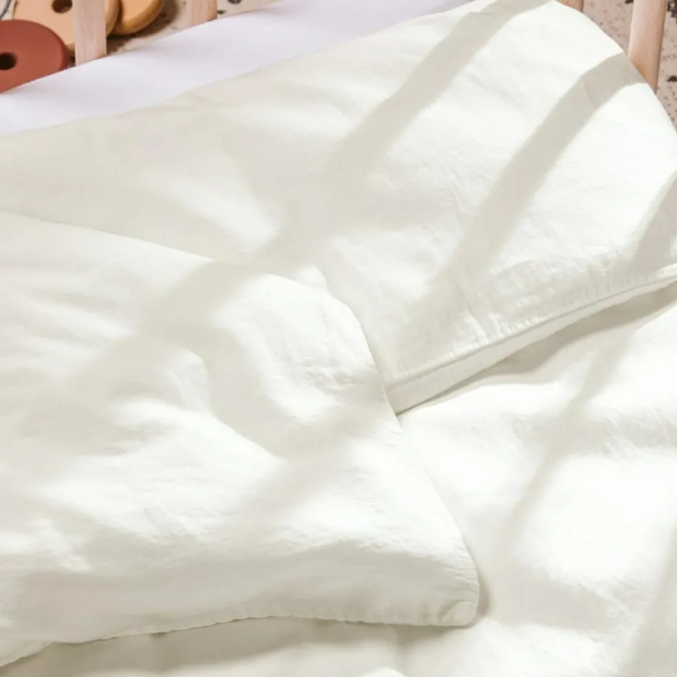 Housse de couette pur coton Ecru (100 x 140 cm)