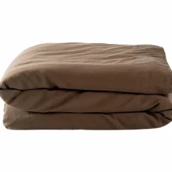 Housse de couette Satin Brun (100 x 140 cm)