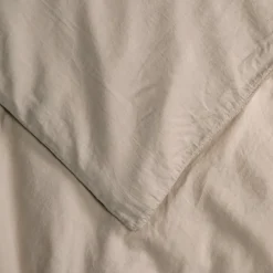 Housse de couette satin de coton bio Lin (100 x 140 cm)