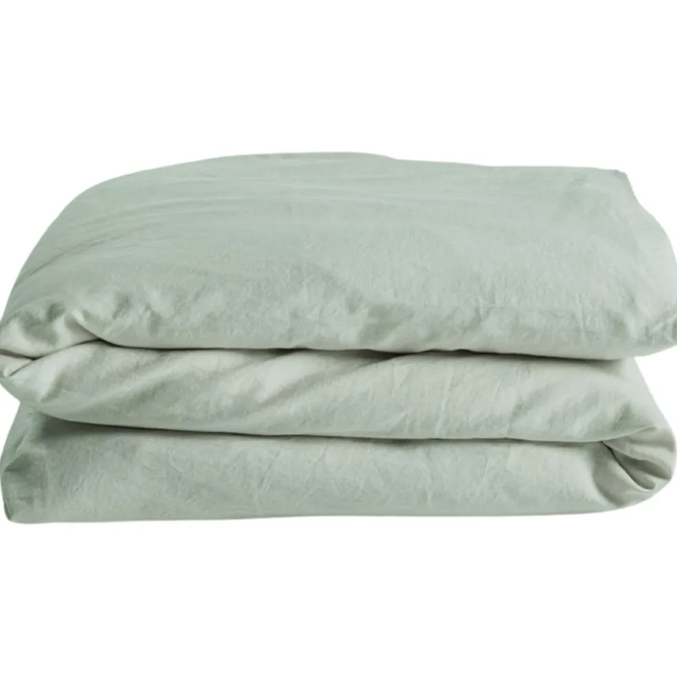 Housse de couette satin de coton bio Tilleul (100 x 140 cm)