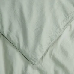 Housse de couette satin de coton bio Tilleul (100 x 140 cm)