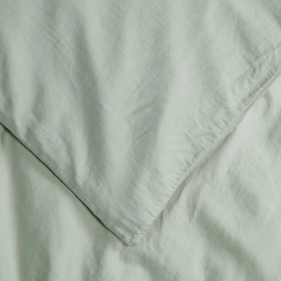 Housse de couette satin de coton bio Tilleul (100 x 140 cm)