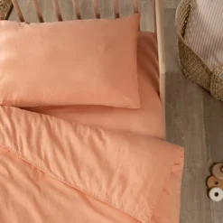 Housse de couette Satin Peach (100 x 140 cm)