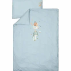 Housse de couette+oreiller lit bébé Denim Blue (100 x 140 cm)