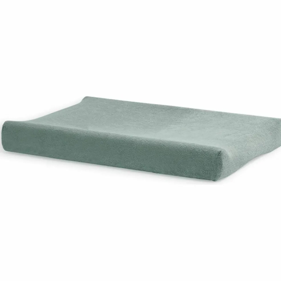 Housse de matelas à langer en éponge Ash Green (50 x 70 cm)