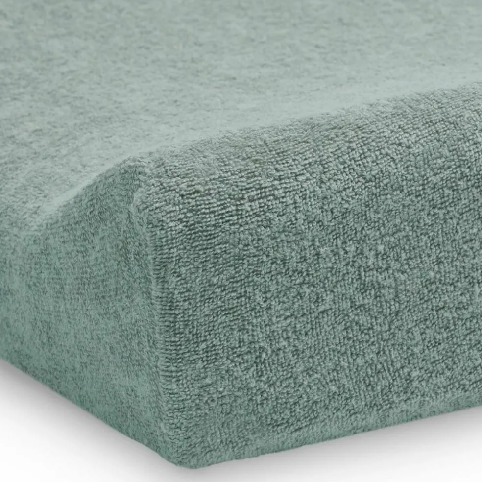 Housse de matelas à langer en éponge Ash Green (50 x 70 cm)