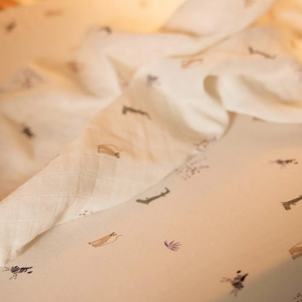 Housse de matelas à langer en jersey Jungle Jambo (50 x 70 cm)