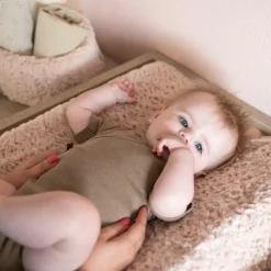 Housse de matelas à langer Snow Vieux rose (45 x 70 cm)