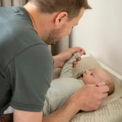 Housse de matelas à langer Sierra Warm Linen (45 x 70 cm)