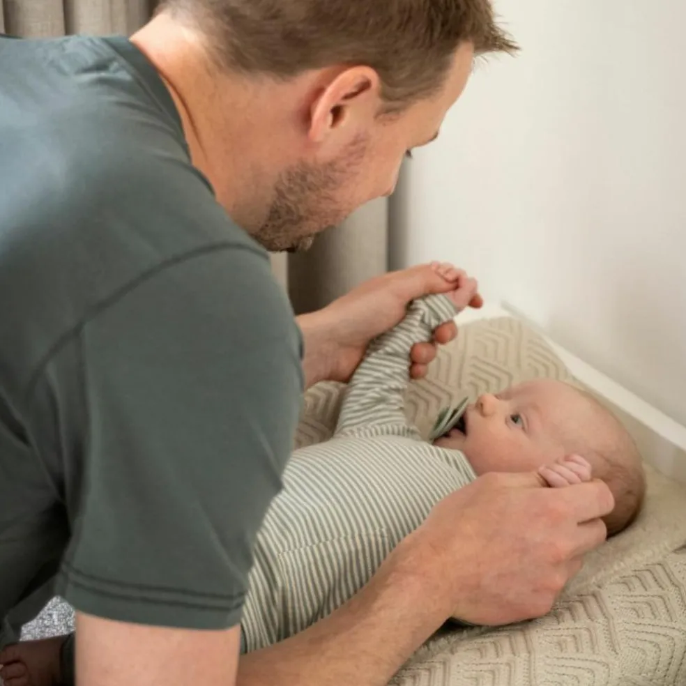 Housse de matelas à langer Sierra Warm Linen (45 x 70 cm)