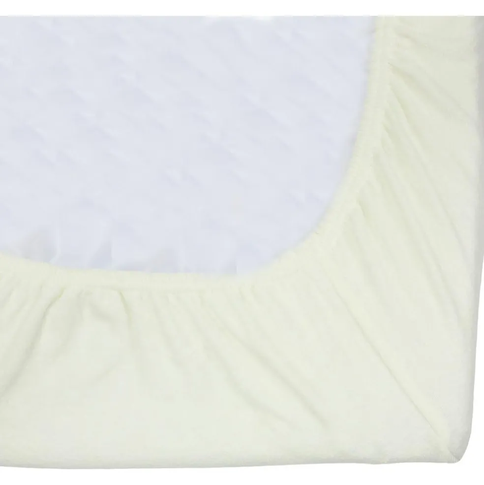Housse de matelas à langer en éponge Ecru (70 x 50 cm)