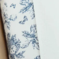 Housse de matelas à langer Toile de Jouy bleu