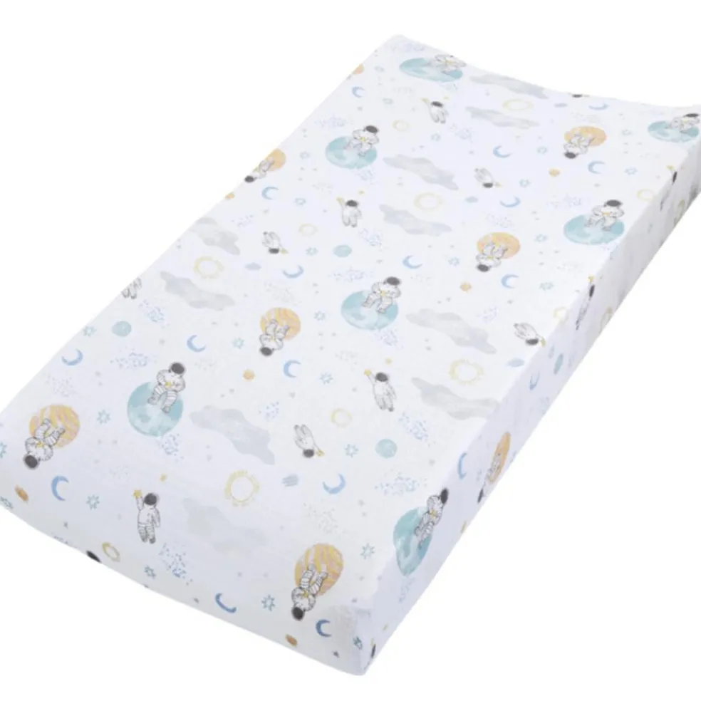Housse de matelas à langer en coton Space Explorers (84 x 43 cm)
