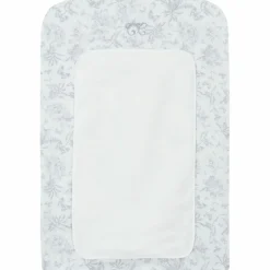 Housse de matelas à langer Toile de Jouy gris