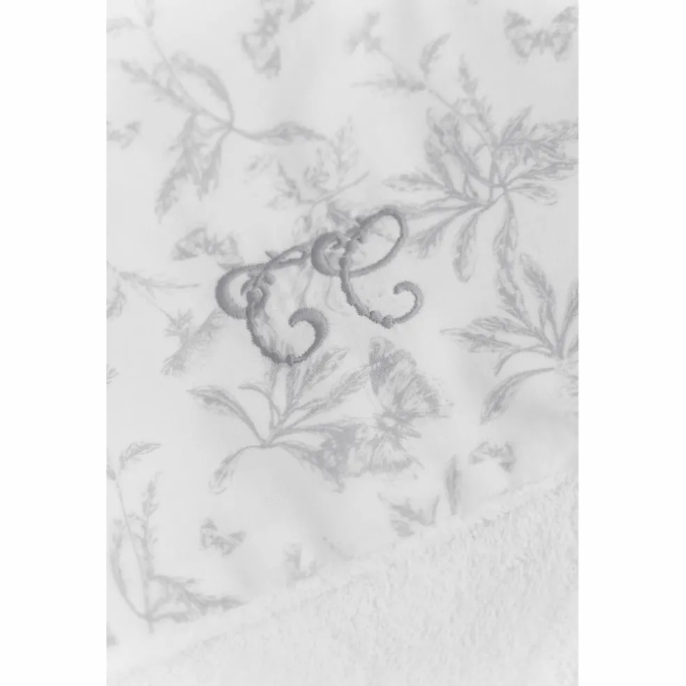 Housse de matelas à langer Toile de Jouy gris