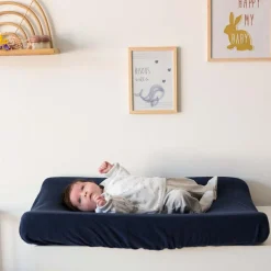 Housse de matelas à langer en éponge Marine (70 x 50 cm)