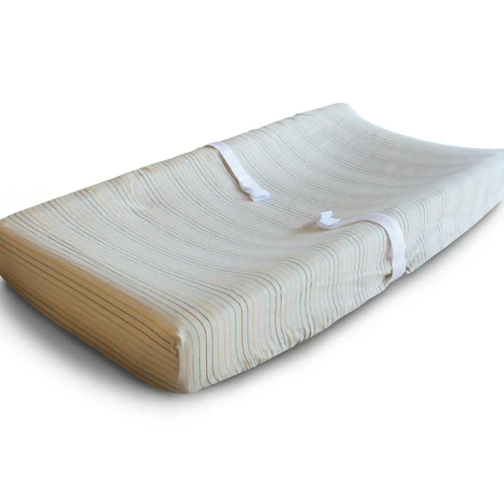 Housse de matelas à langer Retro Stripes (81 x 41 cm)