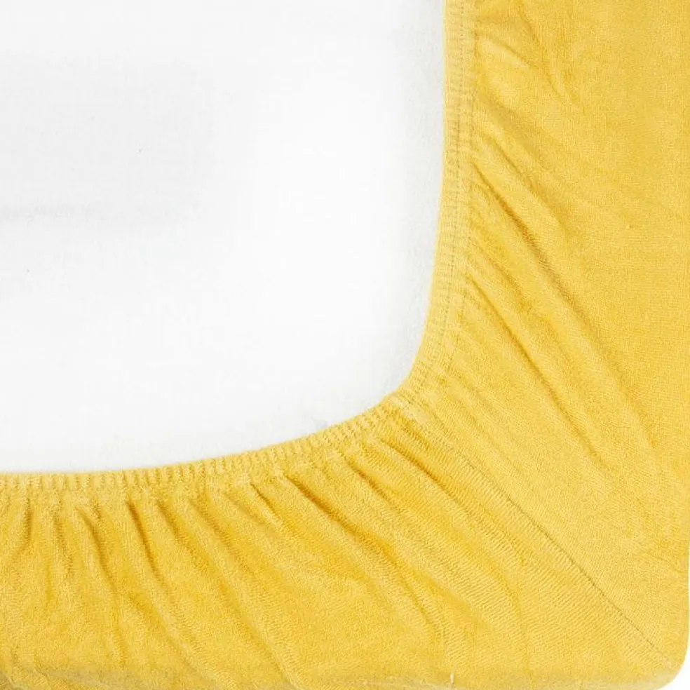 Housse de matelas à langer en éponge Moutarde (70 x 50 cm)