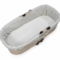 Housse de nacelle avec élastiques + Drap-housse pour nacelle Botton Rayures