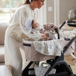 Housse de nacelle avec élastiques + Drap-housse pour nacelle Nara