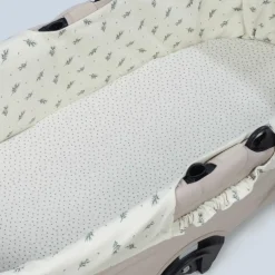 Housse de nacelle avec élastiques + Drap-housse pour nacelle Mimosa Vert