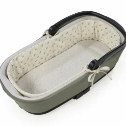 Housse de nacelle avec tiges + Drap-housse pour nacelle Mimosa Vert