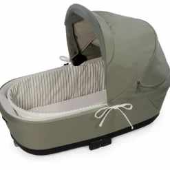 Housse de nacelle avec tiges + Drap-housse pour nacelle Botton Rayures