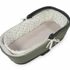 Housse de nacelle avec tiges + Drap-housse pour nacelle Botton Fleurs