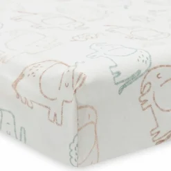 Housse matelas à langer en jersey Elephant Tales (50 x 70 cm)