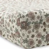 Housse matelas à langer en jersey Retro Flowers (50 x 70 cm)