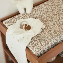 Housse matelas à langer en jersey Retro Flowers (50 x 70 cm)