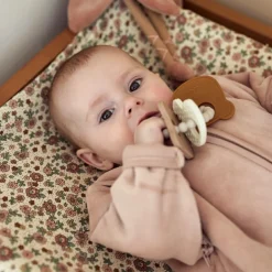 Housse matelas à langer en jersey Retro Flowers (50 x 70 cm)