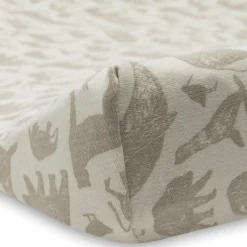 Housse matelas à langer en jersey Animals Nougat (50 x 70 cm)