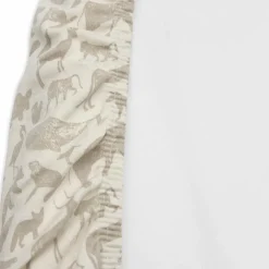 Housse matelas à langer en jersey Animals Nougat (50 x 70 cm)