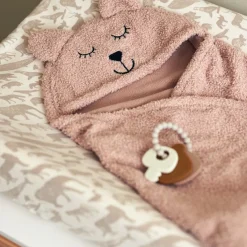 Housse matelas à langer en jersey Animals Nougat (50 x 70 cm)