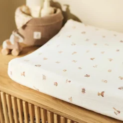 Housse matelas à langer en jersey Animal Friends (50 x 70 cm)