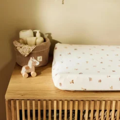 Housse matelas à langer en jersey Animal Friends (50 x 70 cm)