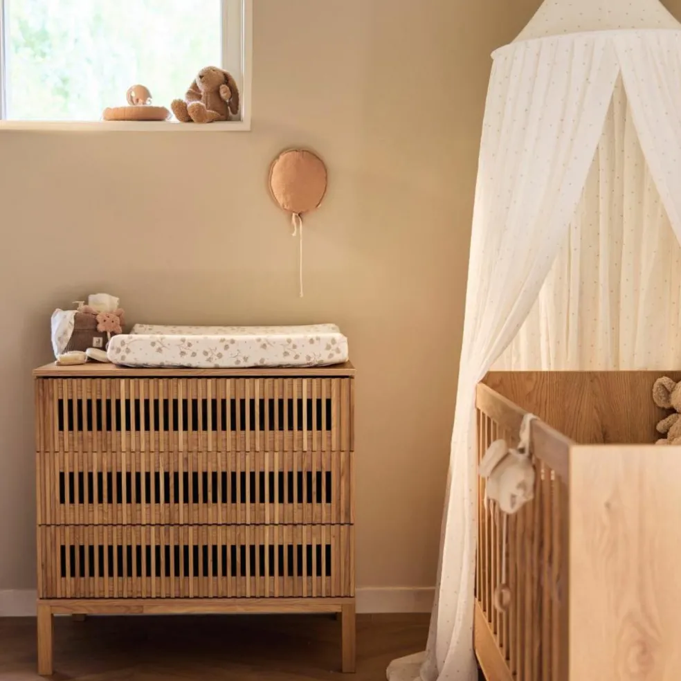 Housse matelas à langer en jersey Leafy Dreams (50 x 70 cm)