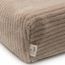 Housse matelas à langer en jersey Cloudy Rib Milky Coffee (50 x 70 cm)