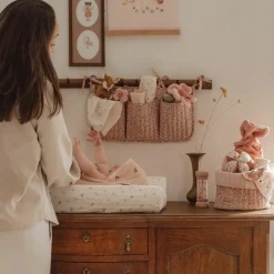 Housse pour matelas à langer en gaze de coton Fairy Blossom (50 x 70 cm)