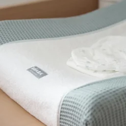 Housse pour matelas à langer Sofalange vert d'eau