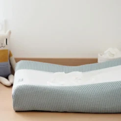 Housse pour matelas à langer Sofalange vert d'eau