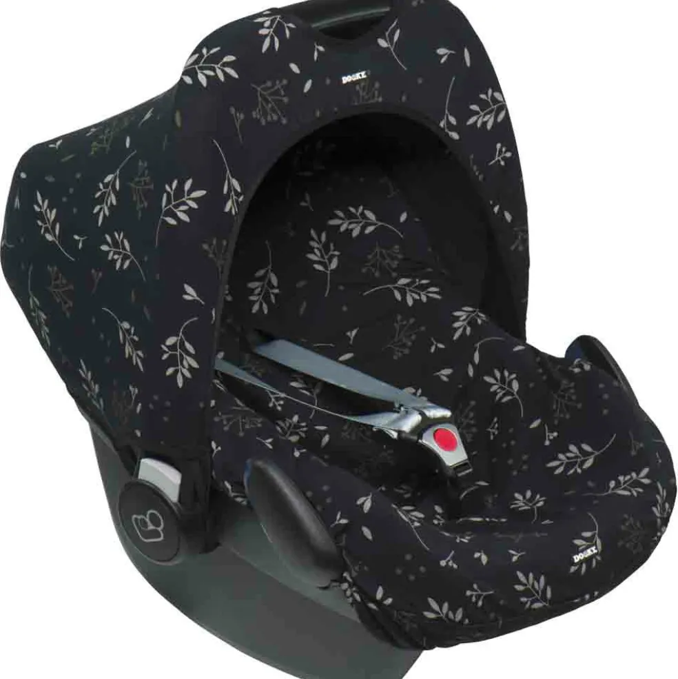 Housse pour siège auto Romantic Leaves Black (groupe 0+)