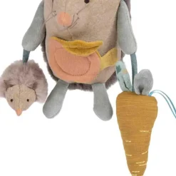 Hérisson d'activités à suspendre Trois petits lapins