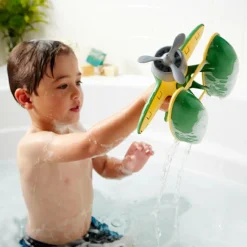 Hydravion vert et jaune