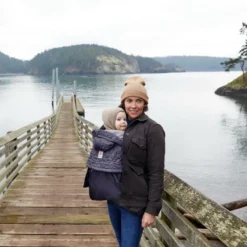 Imperméable Cocon hiver gris charbon pour porte-bébé