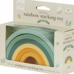 Jeu à empiler arc en ciel vert